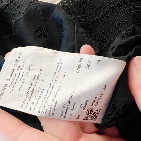 Escada Pin striped blazer Size 44 Black and White - Picture 5 of 7